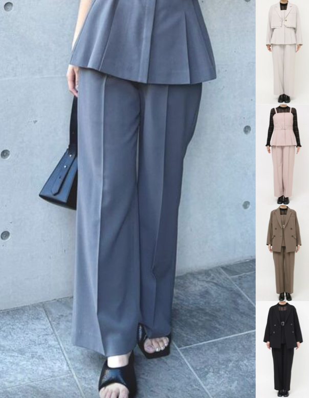 MURUA(ムルーア)グレーのセパレートパンツ