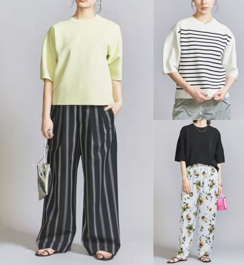 BEAUTY&YOUTHライトグリーンのカットソー