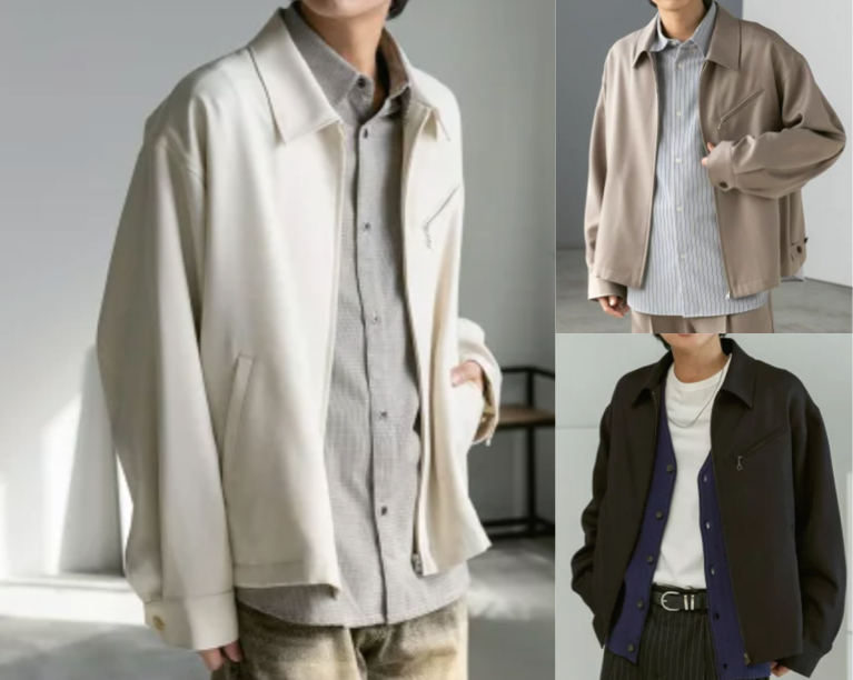 RAGEBLUE(レイジブルー)アイボリーのブルゾン