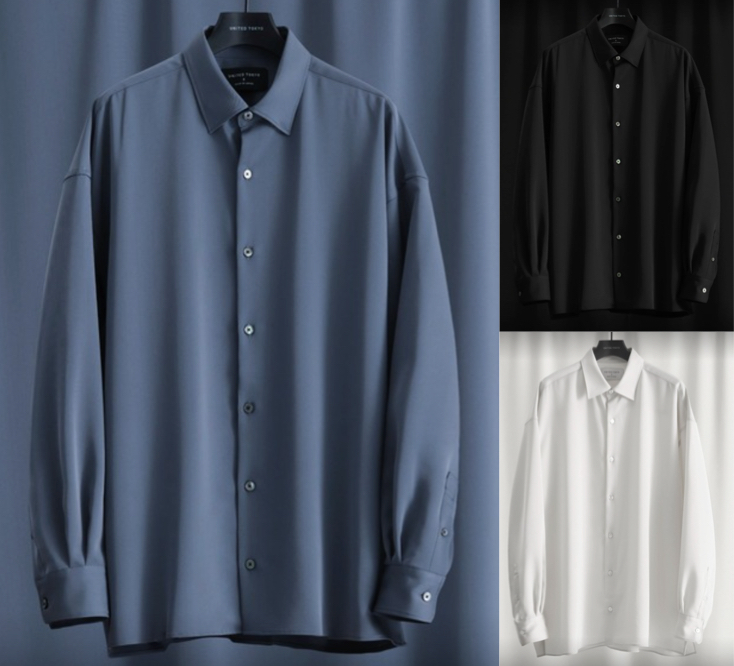 UNITED TOKYO(ユナイテッドトウキョウ)ブルーグレーのシャツ