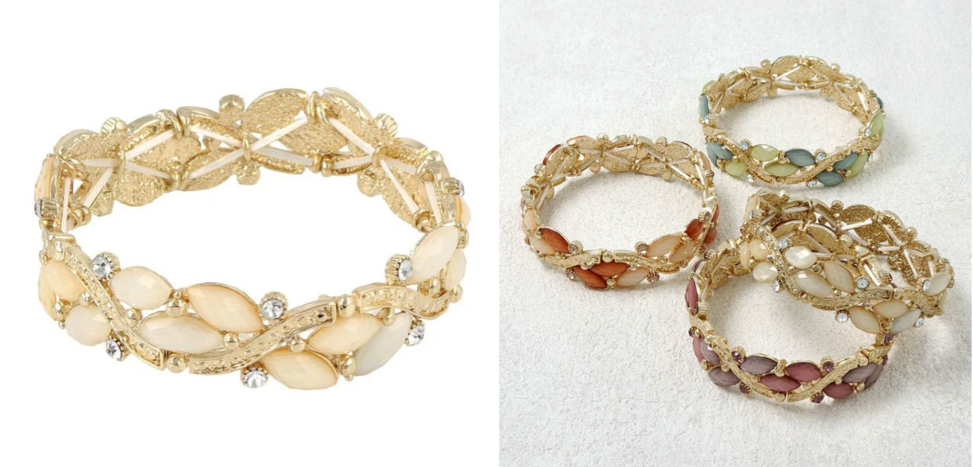 OSEWAYA（お世話や）ゴールドのビジューブレスレット