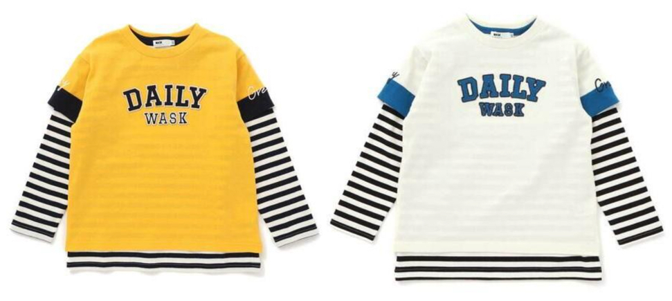 WASK(ワスク)イエローxボーダーのドッキングロンT