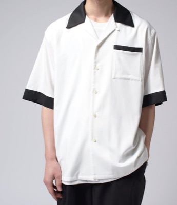 Lui's(ルイス)ホワイトのボーリングシャツ