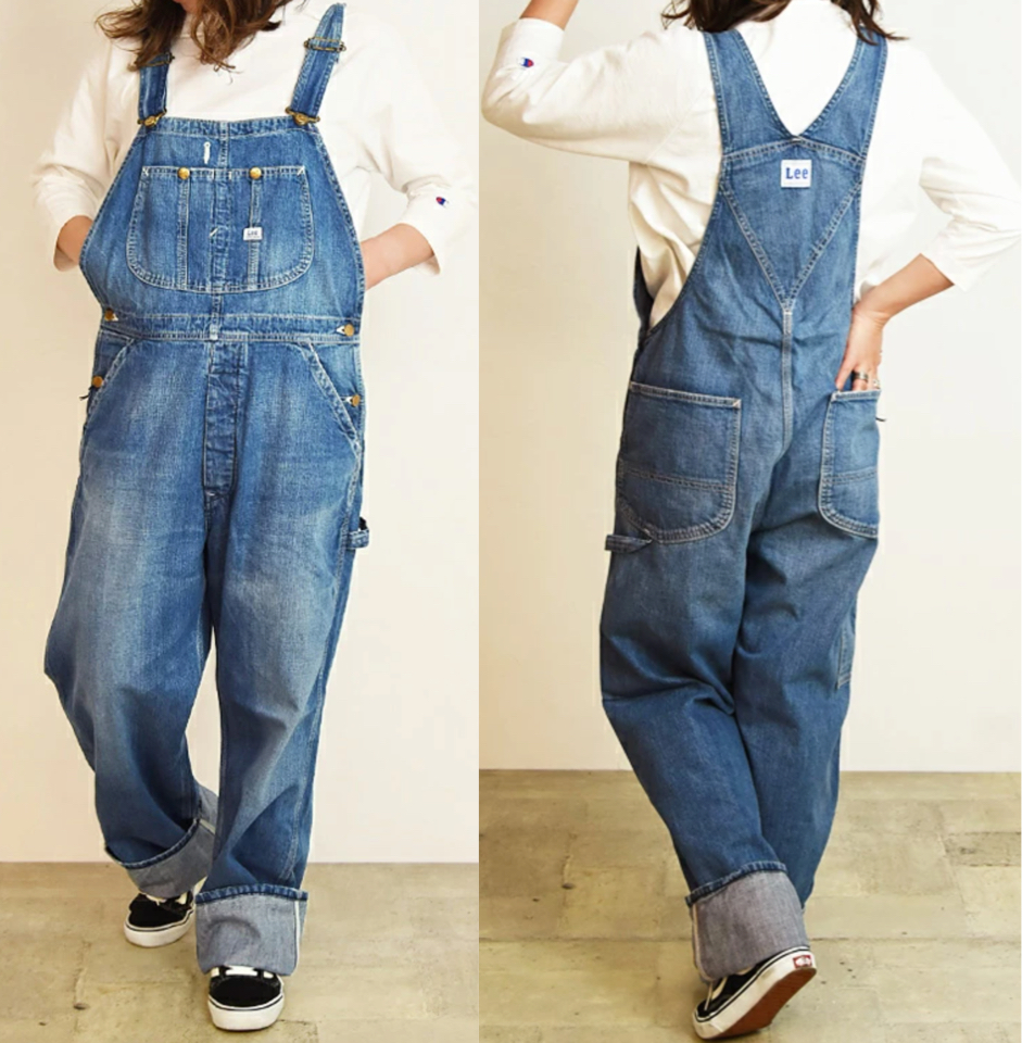 Lee（リー）ブルーのデニムオーバーオール