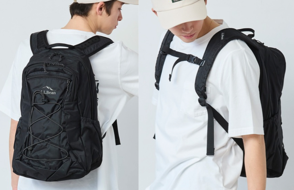 L.L.Beanブラックのリュックサック・バックパック