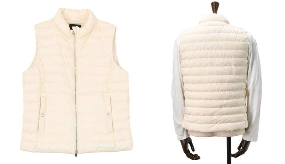 TATRASホワイトのダウンベスト
