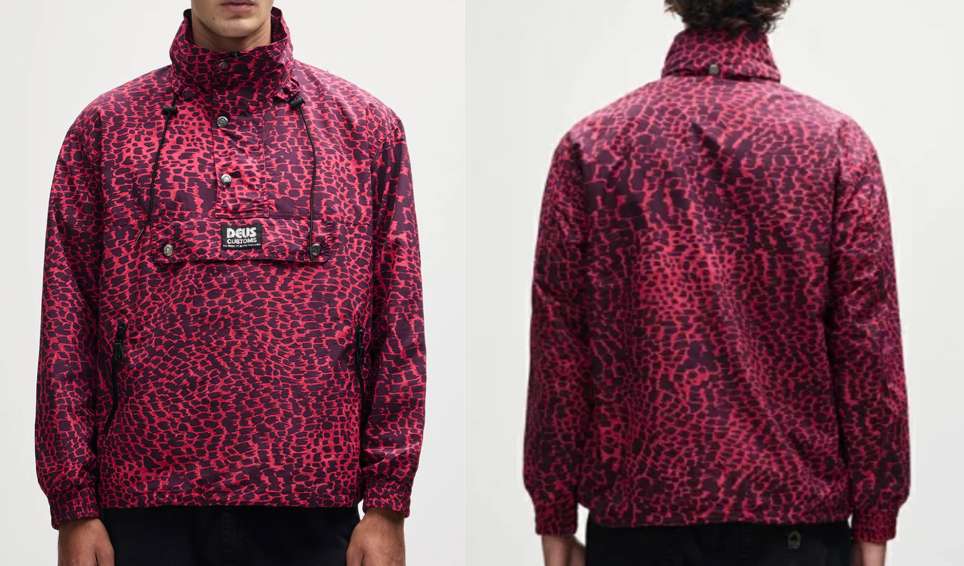 Deus Ex Machinaピンクパープルのナイロンジャケット