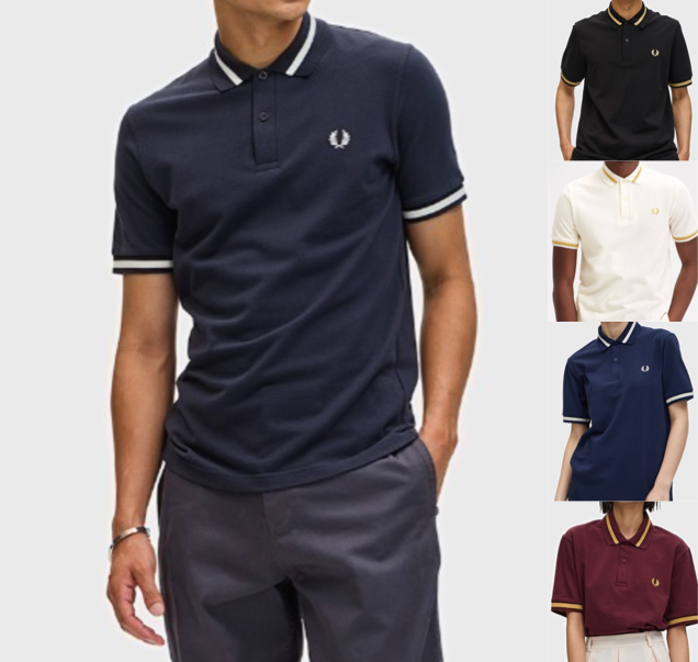 FRED PERRY（フレッドペリー）ダークネイビーのポロシャツ