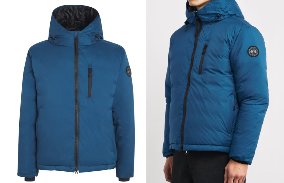 Canada Goose（カナダグース）ブルーのフーディーダウンジャケット