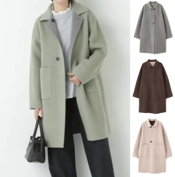 human woman（ヒューマンウーマン）グレージュのコート