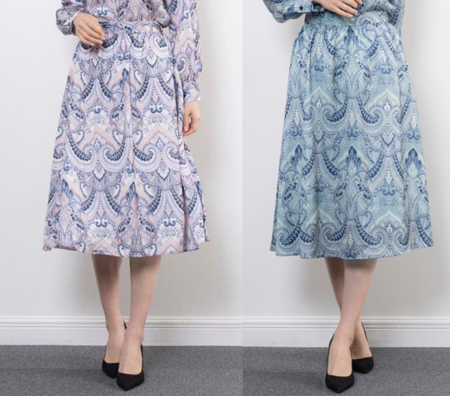 NARACAMICIE（ナラカミーチェ）ピンク系のペイズリー柄スカート