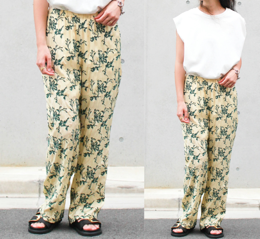 Sara mallikaイエローのパンツ