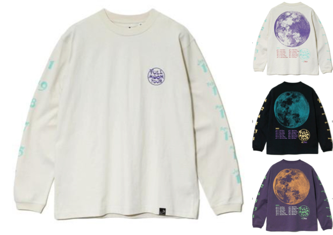 go slow caravan（ゴースローキャラバン）ホワイトのバックプリントロンT