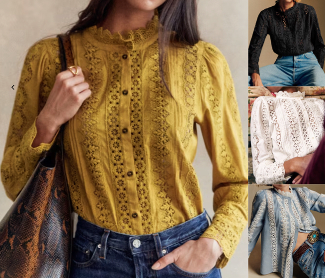 SEZANE（セザンヌ）イエローのシャツブラウス