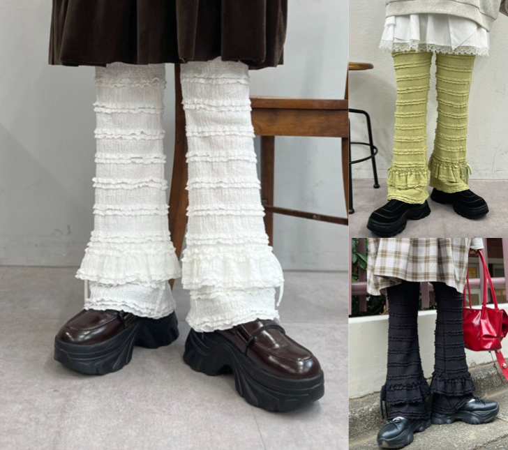 w closet（ダブルクローゼット）ホワイトのフリルリボンパンツ