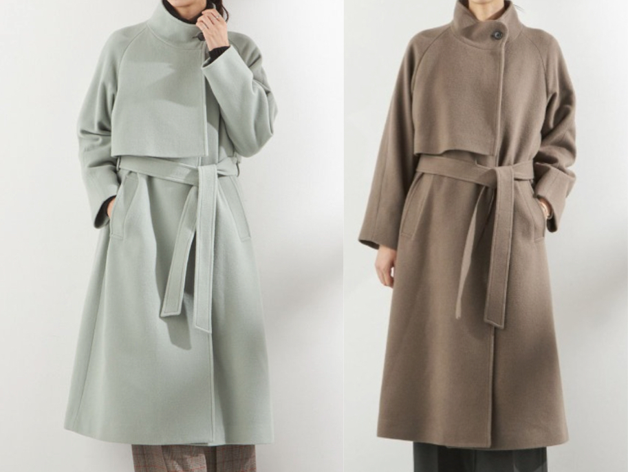 SUIT SELECT(スーツセレクト)ミントグリーンのアシメコート