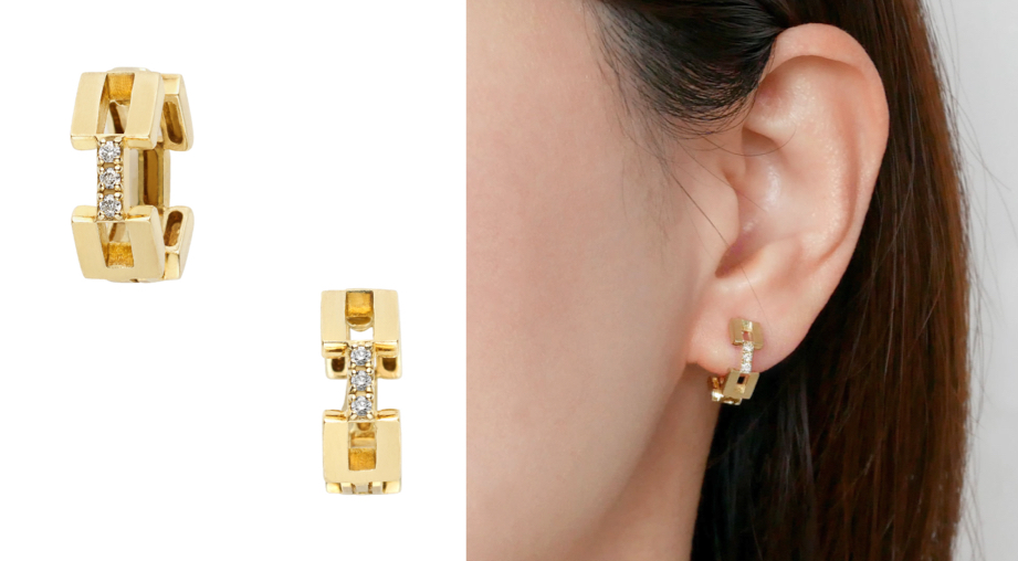 VENDOME AOYAMA(ヴァンドーム青山)ゴールドxダイヤのピアス