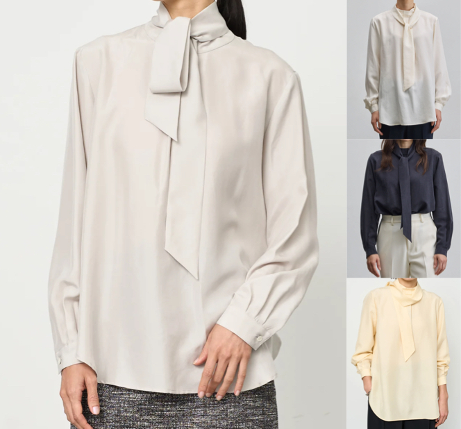 SOEJU(ソージュ)ライトグレーのシャツ