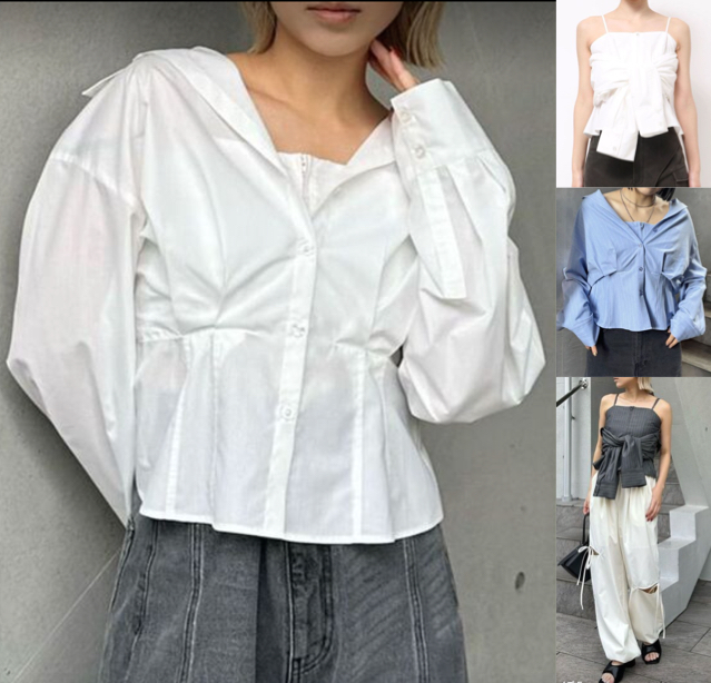 MURUA(ムルーア)ホワイトのブラウス