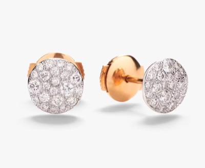 Pomellato(ポメラート)ピンクゴールドxダイヤのピアス