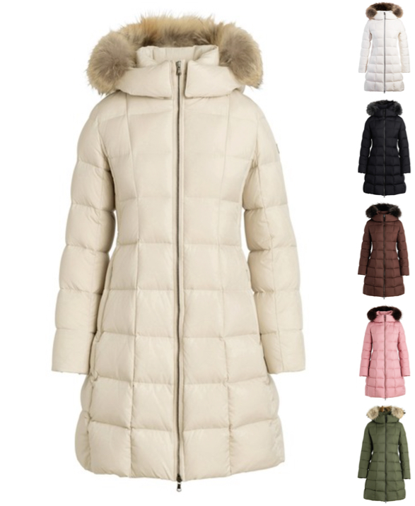 TATRAS（タトラス）ライトベージュのファー付きダウンジャケット