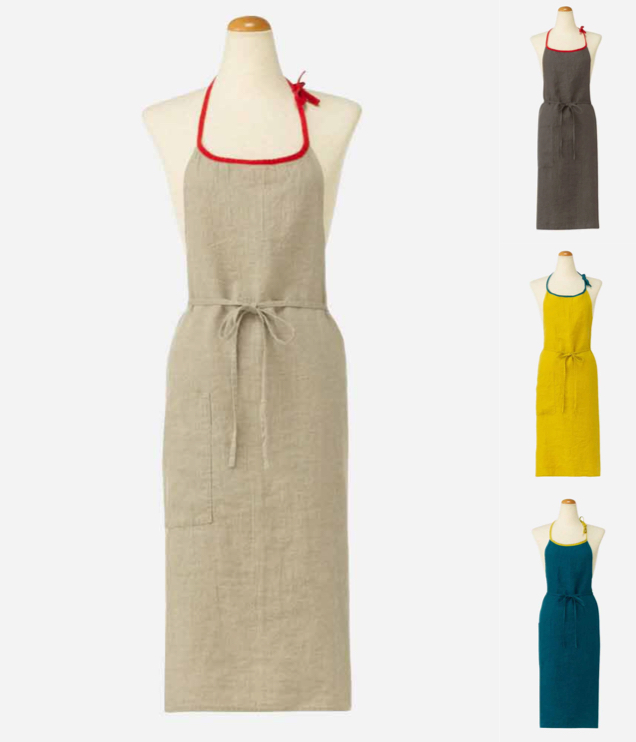 Lino e Lina(リーノエリーナ)ベージュのエプロン