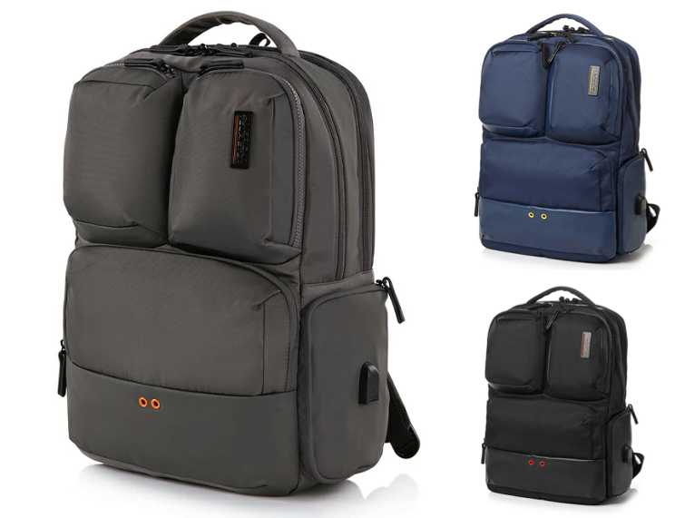 サムソナイト ビジネスバッグ バックパックダークグレーのバックパック