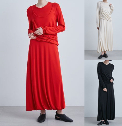 MIESROHE（ミースロエ）レッドのワンピース