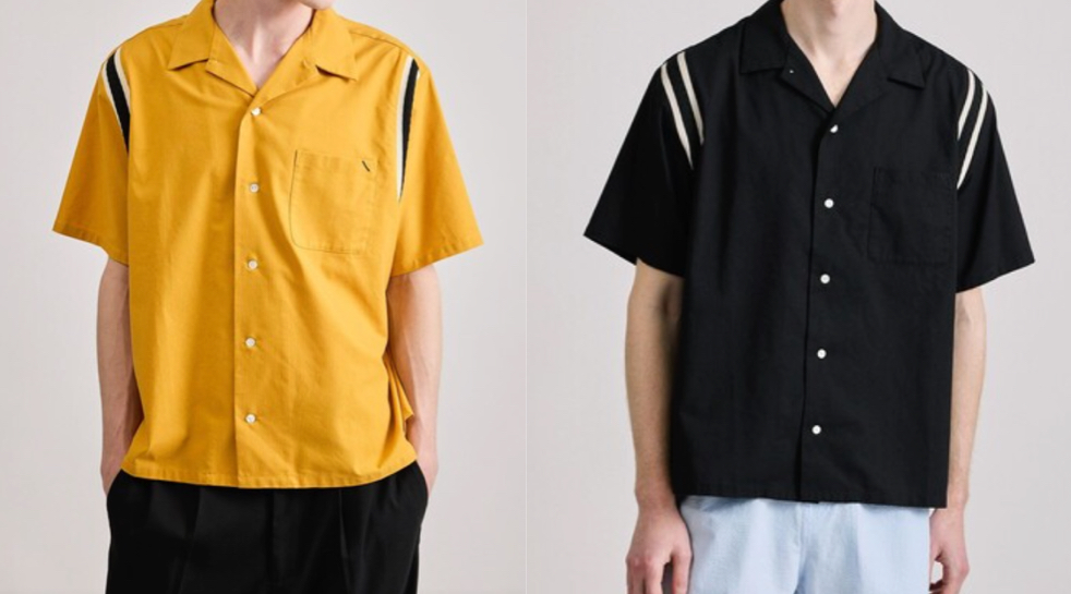 Saturdays NYC（サタデーズ ニューヨークシティ）イエローのボーリングシャツ