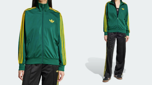 adidas（アディダス）グリーン×イエローのブルゾン