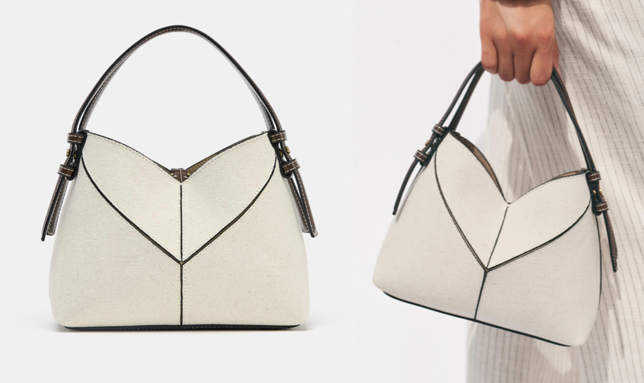 ZARA（ザラ）ホワイトのバッグ