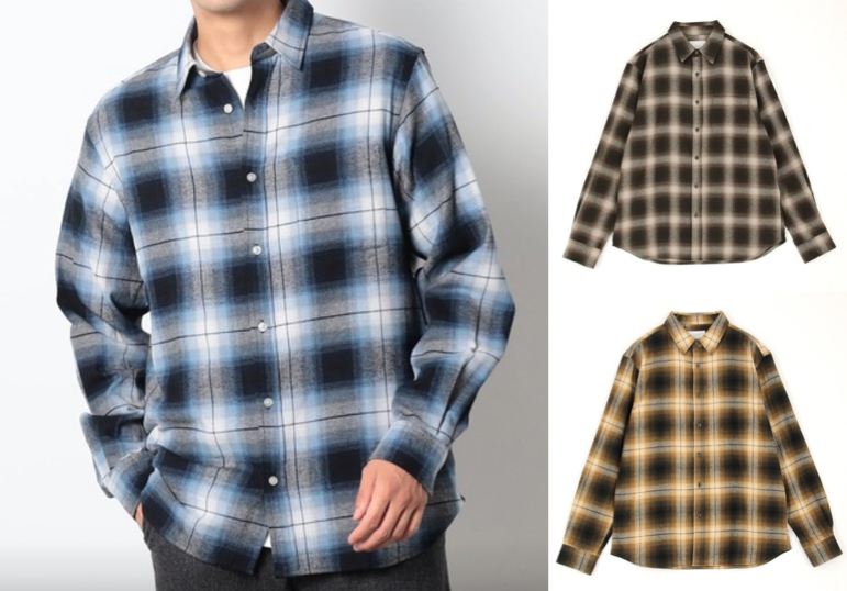 BROOKLYN OVERALL（ブルックリンオーバーオール）ブルーxブラックのチェック柄シャツ