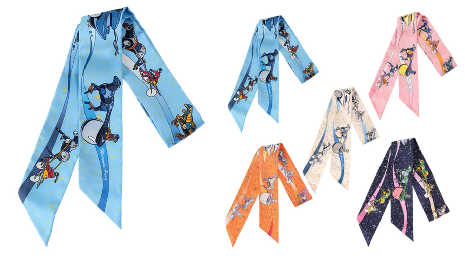 HERMES(エルメス)サックスブルーのスカーフ