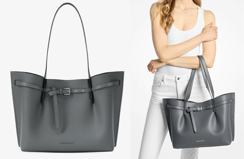 MICHAEL MICHAEL KORS（マイケルコース）チャコールグレーのトートバッグ