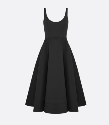 DIOR(ディオール)ブラックのベルト付きドレス