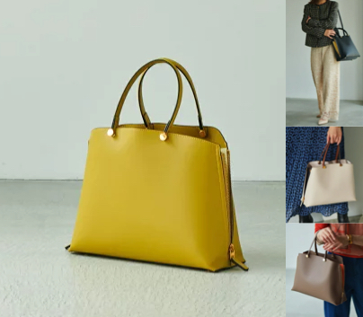 ROPE'イエローのハンドバッグ