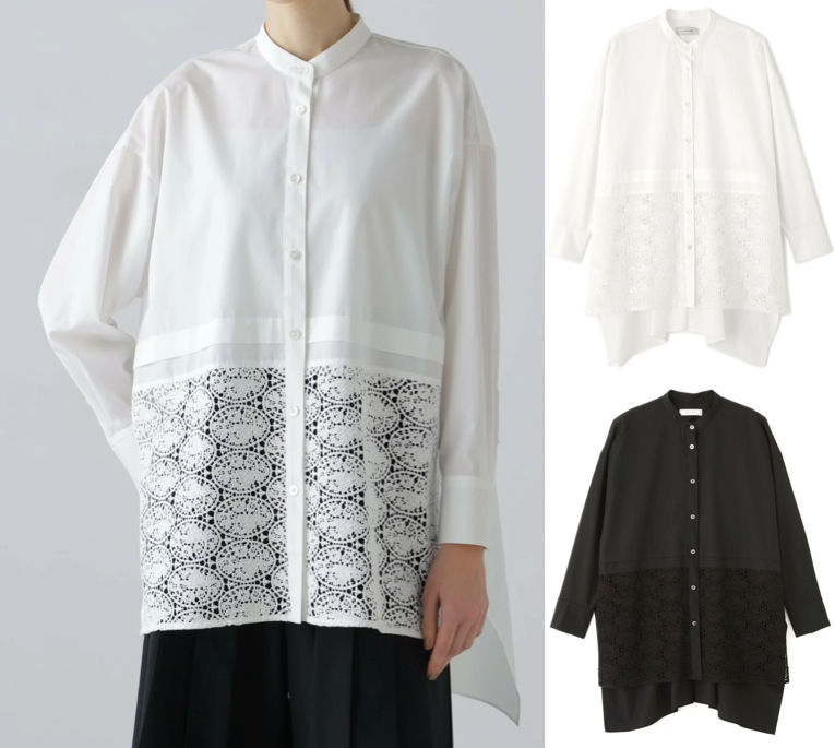 ADORE（アドーア）ホワイトのレーシーヘムブラウス