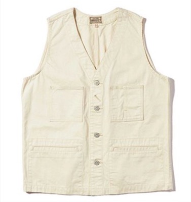 PHERROW'S（フェローズ）ホワイトのワークベスト