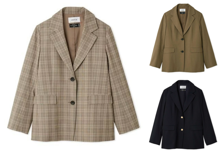 FRAY I.D(フレイ アイディー)ベージュのチェック柄ジャケット