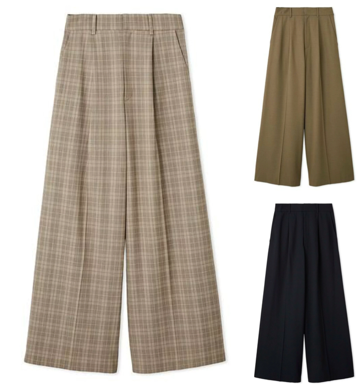 FRAY I.D(フレイ アイディー)ベージュのチェック柄パンツ