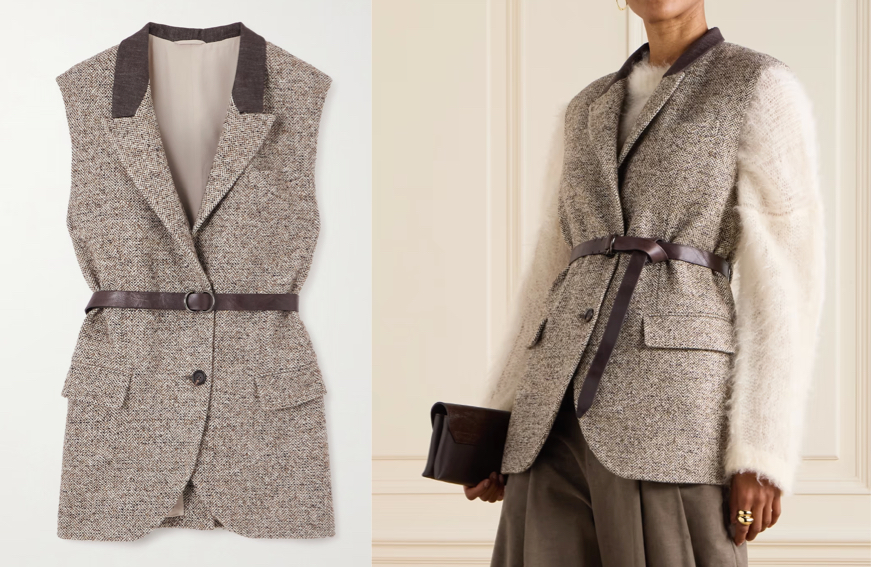 BRUNELLO CUCINELLI（ブルネロクチネリ）グレージュのベスト