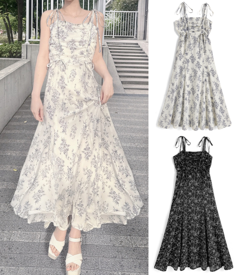 GRL（グレイル）アイボリーの花柄ワンピース