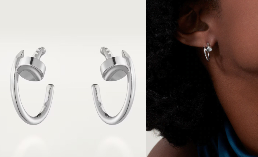 Cartier（カルティエ）シルバーのフープピアス