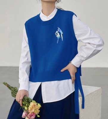 Shelluits（シュルーツ）ブルーの青い鳥ベスト