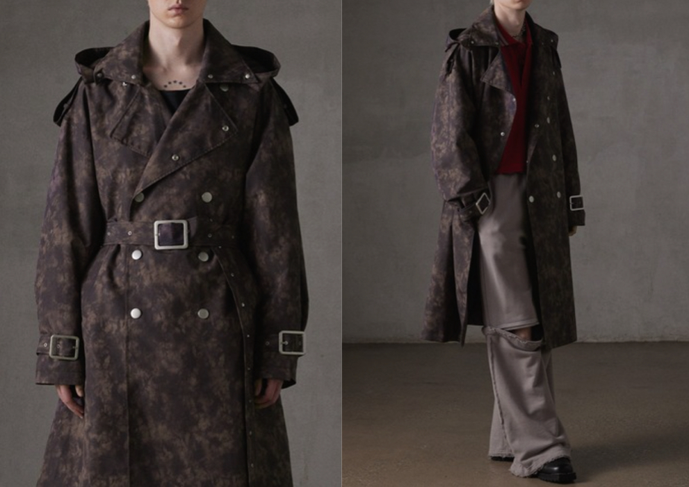 GRANCY総柄トレンチコート