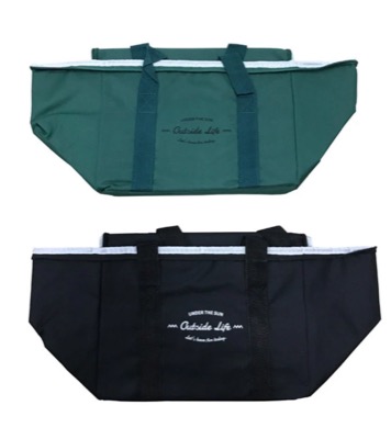 DAISO（ダイソー）グリーンのクーラーバッグ