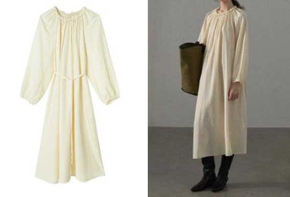 DECADE CLASSICホワイトのワンピース