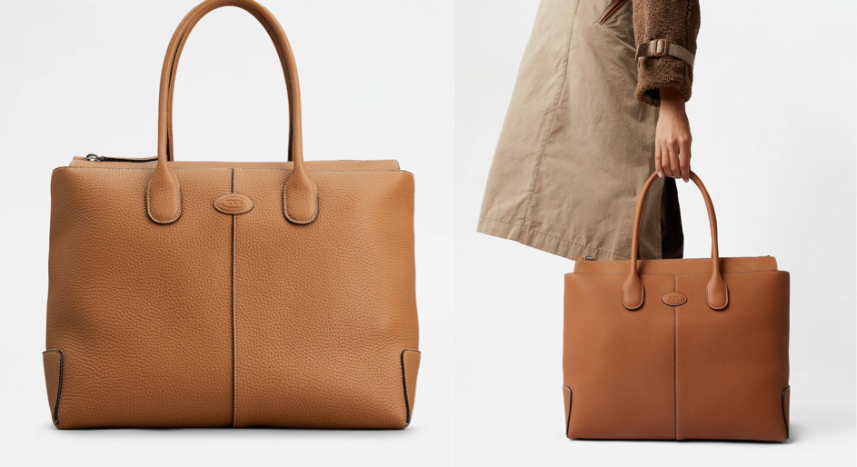 TODS(トッズ)ブラウンのトートバッグ