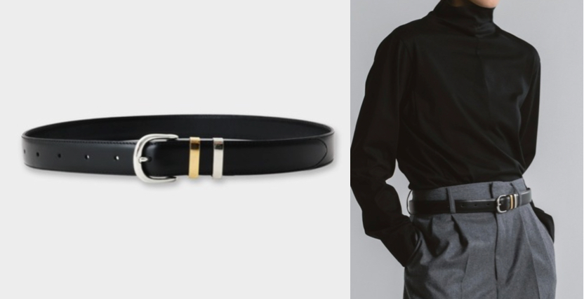 CINOH(チノ)ブラックのレザーベルト