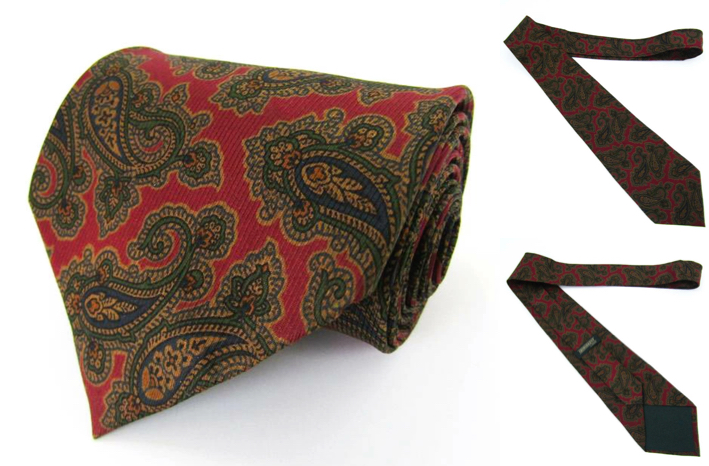 george kent（ジョージケント）赤いペイズリー柄ネクタイ